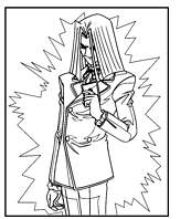 coloriage yugioh l adversaire